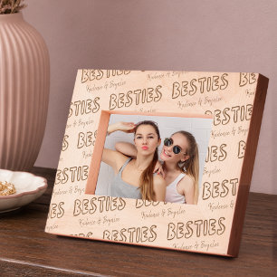 Personalisierte Namen Besties Foto  Geätzte Rahmen