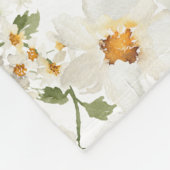 Personalisierte Namen Datum datische Blumenhochzei Fleecedecke (Ecke)