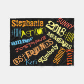 Personalisierte Namen der Sonnenschein-Decken-8 Fleecedecke (Vorderseite (Horizontal))