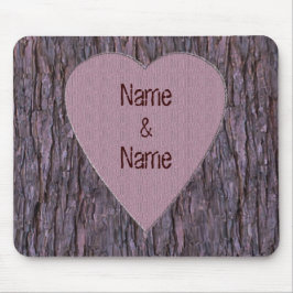Personalisierte Namen, die in der Baummousepad ein Mousepad