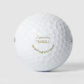 Personalisierte Namen Funny Golf Joke Minimalistis Golfball (Vorderseite)