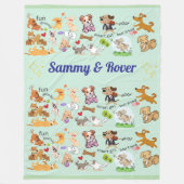 Personalisierte Namen für Sie oder Ihr Kind Fleecedecke (Vorderseite)