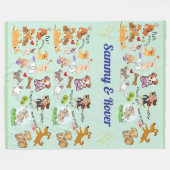 Personalisierte Namen für Sie oder Ihr Kind Fleecedecke (Vorderseite (Horizontal))