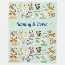 Personalisierte Namen für Sie oder Ihr Kind Fleecedecke