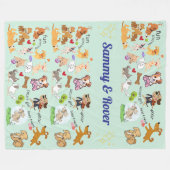 Personalisierte Namen für Sie oder Ihr Kind Fleecedecke (Vorderseite (Horizontal))