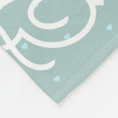 Personalisierte Namen Herz Romantisches Allround-B Fleecedecke (Ecke)