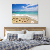 Personalisierte Namen hören in Sandkunst Leinwanddruck (Insitu (Schlafzimmer))