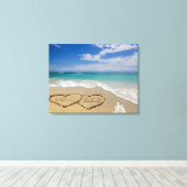 Personalisierte Namen hören in Sandkunst Leinwanddruck (Insitu (Holzboden))