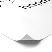 Personalisierte Namen mit Herzplakat Poster (Ecke)