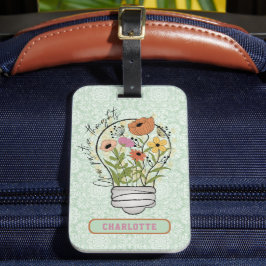 Personalisierte Namen Positive Gedanken Inspiratio Gepäckanhänger