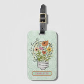 Personalisierte Namen Positive Gedanken Inspiratio Gepäckanhänger (Vorderseite Vertikal)