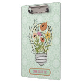 Personalisierte Namen Positive Gedanken Inspiratio Klemmbrett (Links)