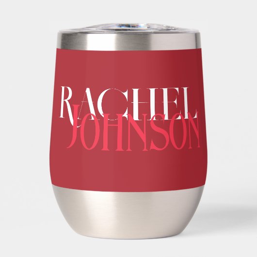 Personalisierte Namen Rotes Monochrom (Vorderseite)