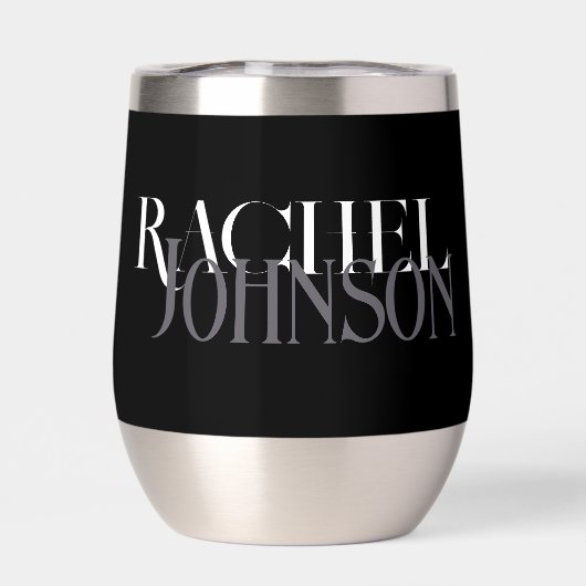 Personalisierte Namen Schwarz Grau (Rückseite)