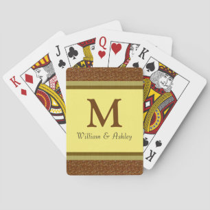 Personalisierte Namen und Monogram Playing Cards Spielkarten