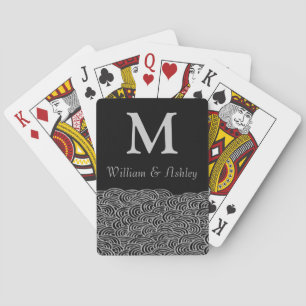 Personalisierte Namen und Monogramm-Spielkarten Spielkarten