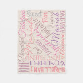 Personalisierte Namen und Wörter der Liebe 'n Freu Fleecedecke (Vorderseite)