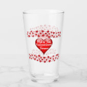 Personalisierte Namen Valentines Forever Glass Cup Glas (Rückseite)