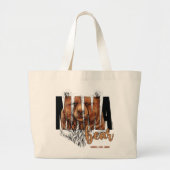 Personalisierte Namen von Mama Bären - © GraphicLo Jumbo Stoffbeutel (Vorne)