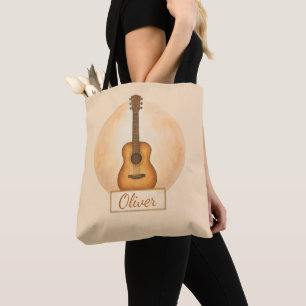 Personalisierte Namens-Akustikgitarre für Musiklie Tasche