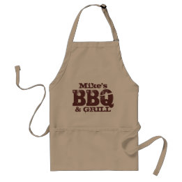 Personalisierte Namens-BBQ-Schürze für Männer | Br Schürze