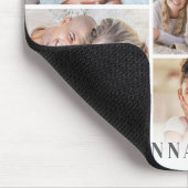 Personalisierte Namens-Foto-Collage Mousepad (Ecke)