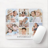 Personalisierte Namens-Foto-Collage Mousepad (Mit Mouse)