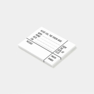Personalisierte Namens-Telefonnachrichten Büro Post-it Klebezettel