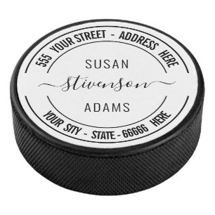 Personalisierte Namensadresse Custom Text Hockey P Eishockey Puck