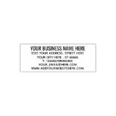 Personalisierte Namensadresse Info Text Moderne Br Permastempel (Design)