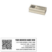 Personalisierte Namensadresse QR Code Briefmarke Gummistempel (Stempel)