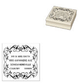 Personalisierte Namensadresse Rubber Holzblock Bri Gummistempel (Stempel)