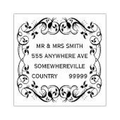 Personalisierte Namensadresse Rubber Holzblock Bri Gummistempel (Prägung)