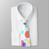 Personalisierte Namensafferegenbogen-Polkapunkte Krawatte (Gebunden)
