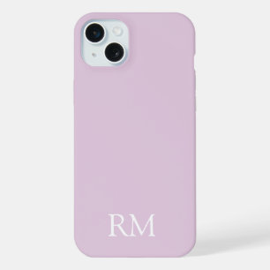 PERSONALISIERTE NAMENSANFANGSBUCHSTABEN STYLISCH M iPhone 15 PLUS HÜLLE