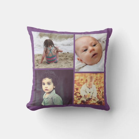 Personalisierte Namensangabe und Foto Kissen (Vorderseite)