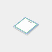 PERSONALISIERTE Namensangaben Post-it Klebezettel (angewinkelt)