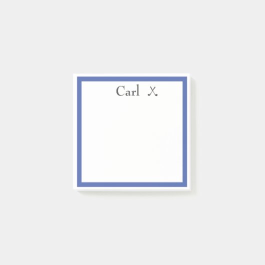 PERSONALISIERTE Namensangaben Post-it Klebezettel (Vorderseite)