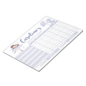 Personalisierte Namensaufgabe für Princess-Chart Notizblock (angewinkelt)