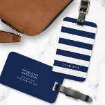 Personalisierte Namensauflösung Farbe und Weiße St Gepäckanhänger<br><div class="desc">Gepäckanhänger mit bearbeitbarer Farbe (klicken Sie auf die Hintergrundfarbe anpassen und ändern) und weißen Streifen. Personalisieren Sie dies, indem Sie Platzhalter durch Ihren Namen ersetzen und für weitere Optionen, wie zum Beispiel den Schriftart zu ändern, ist es die Größe und die Abstand zwischen den Buchstaben, indem Sie auf die Schaltfläche...</div>