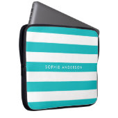 Personalisierte Namensauflösung Farbe und Weiße St Laptopschutzhülle (Vorne Rechts)