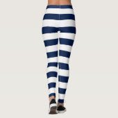 Personalisierte Namensauflösung Farbe und Weiße St Leggings (Rückseite)