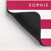 Personalisierte Namensauflösung Farbe und Weiße St Mousepad (Ecke)