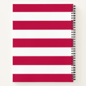 Personalisierte Namensauflösung Farbe und Weiße St Notizblock (Rückseite)