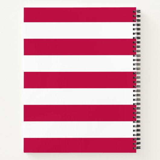 Personalisierte Namensauflösung Farbe und Weiße St Notizblock (Rückseite)