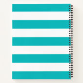 Personalisierte Namensauflösung Farbe und Weiße St Notizblock (Rückseite)