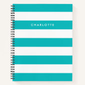 Personalisierte Namensauflösung Farbe und Weiße St Notizblock (Vorderseite)