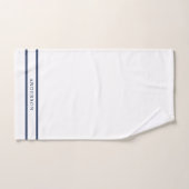 Personalisierte Namensbearbeitbare Farbdoppelstrei Badhandtuch Set (Handtuch)