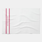 Personalisierte Namensbearbeitungsfähige Doppelstr Geschirrtuch (Horizontal)