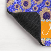 Personalisierte Namensblaue Mousepad (Ecke)